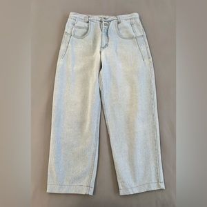 Vintage Marciano Guess Green‎ Triangle made USA High waist Denim Jeans 34x32 Y2K